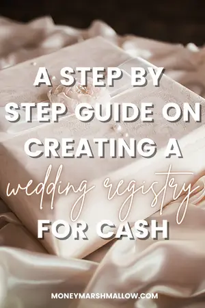 Creating a wedding registry for cash