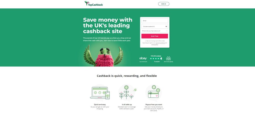 Top Cashback browser extension