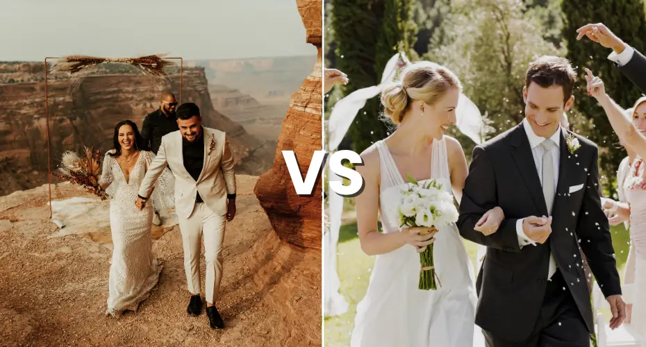 Eloping vs wedding