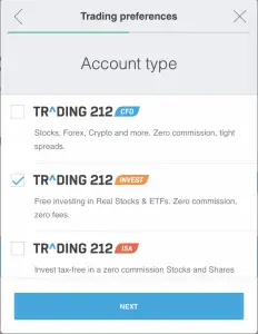 How to open trading 212 invest account